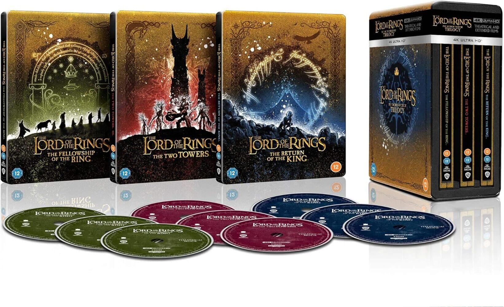 The Lord Of The Rings Trilogy Limited Edition Steelbook 4K Ultra HD