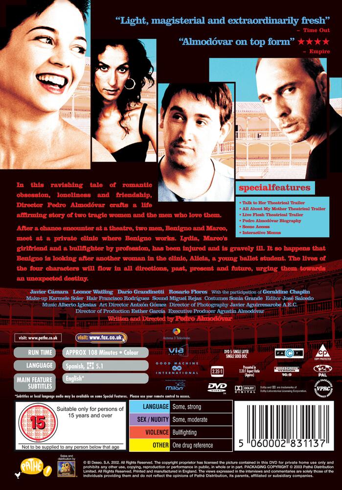 Talk To Her DVD