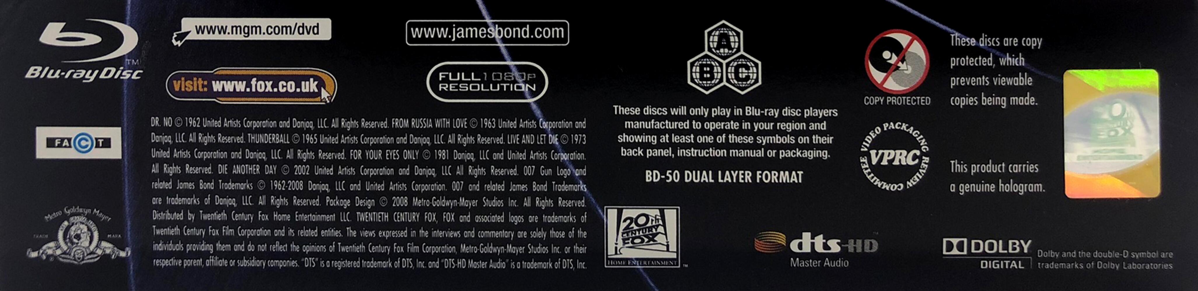 007 Classic Blu-Ray Boxset