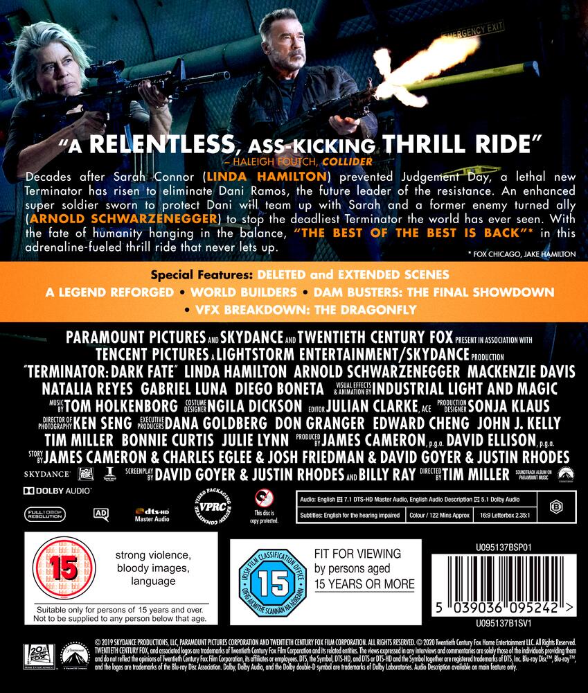 Terminator - Dark Fate  Blu-Ray