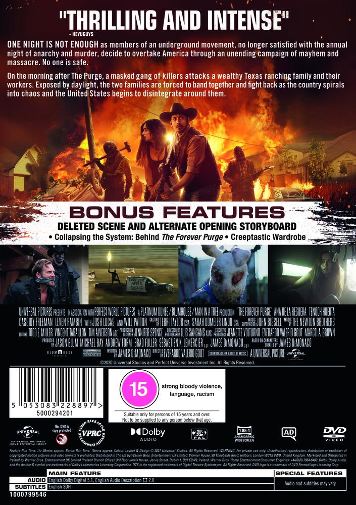 The Forever Purge DVD
