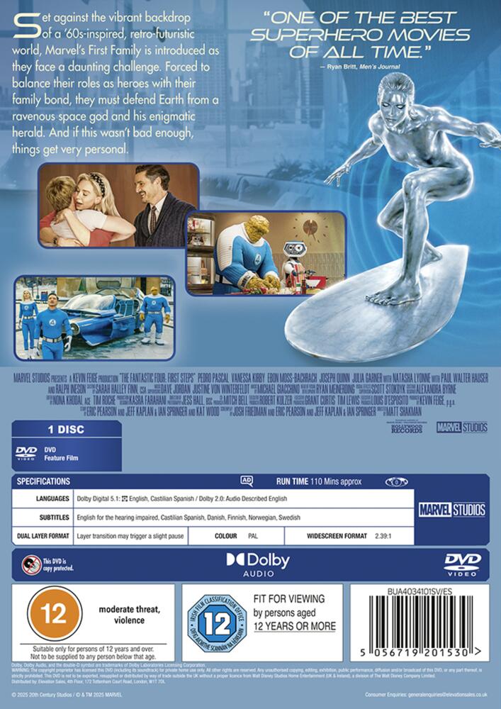 The Fantastic Four - First Steps DVD
