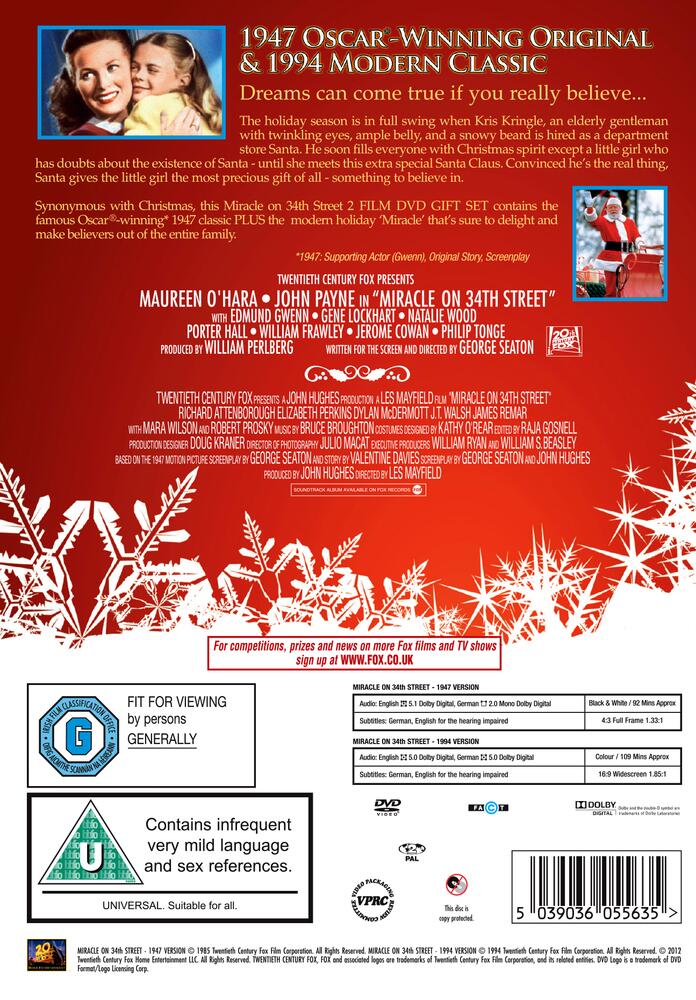 Miracle On 34th Street (Original) / Miracle On 34th Street DVD