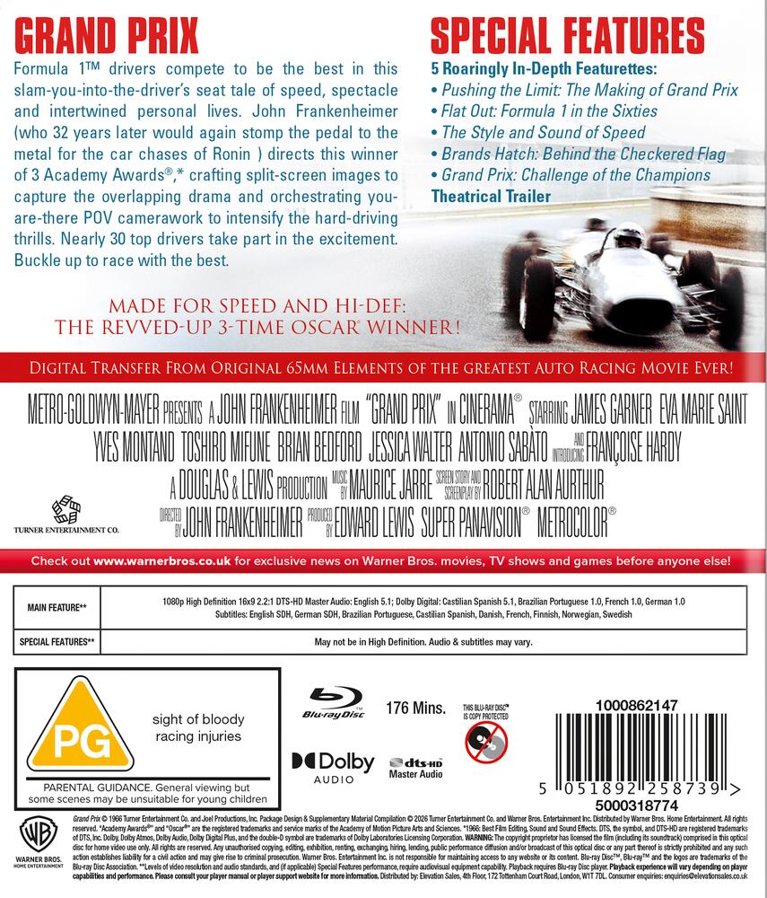 Grand Prix (1966) Blu-Ray
