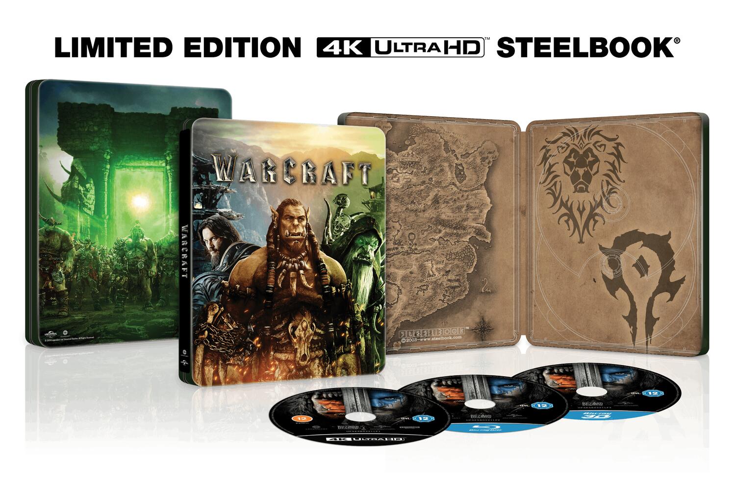 Warcraft Limited Edition Steelbook 4K Ultra HD + Blu-Ray