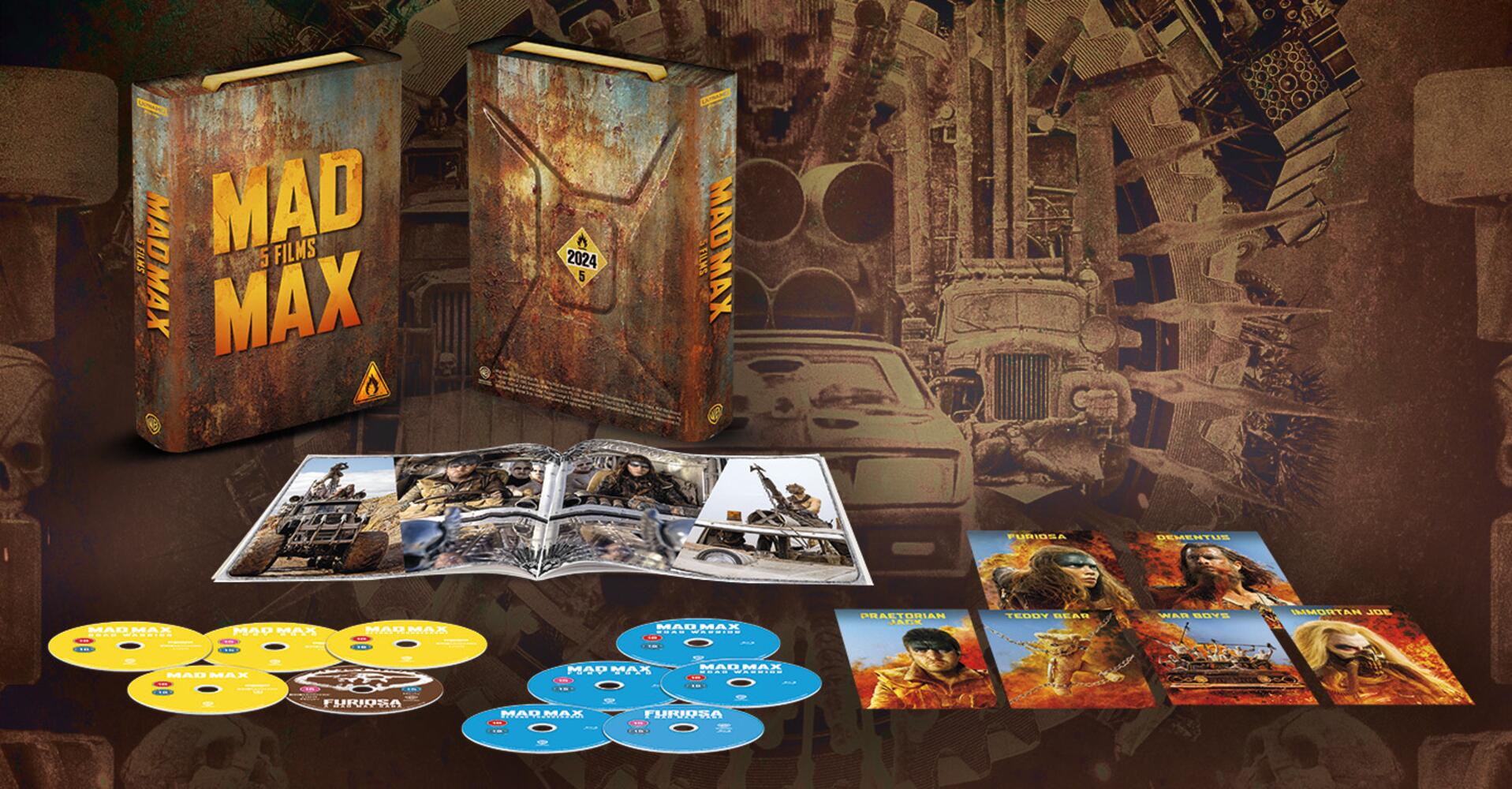 Mad Max 1 to 5 Limited Petrol Can Edition 4K Ultra HD + Blu-Ray