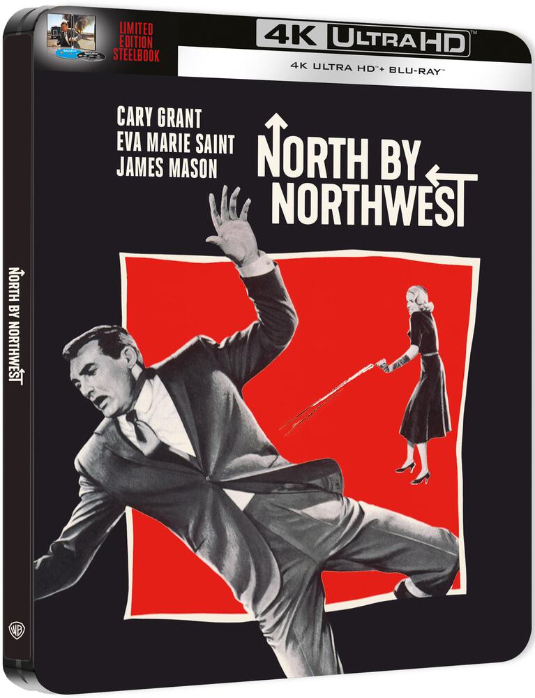 Alfred Hitchcock - North By Northwest Limited Edition Steelbook 4K Ultra HD + Blu-Ray