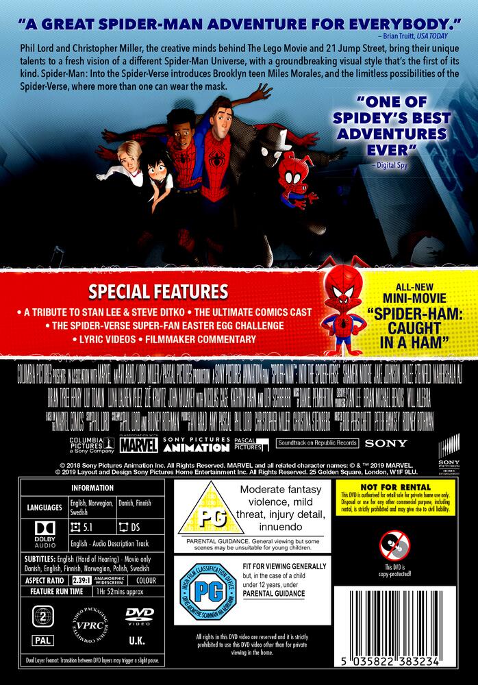 Spider-Man - Into The Spider-Verse DVD