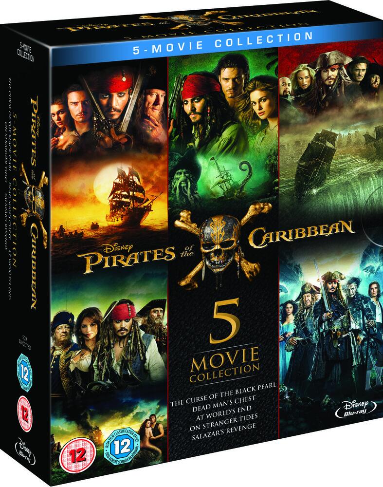 Pirates Of The Caribbean - 1 to 5 Movie Collection Blu-Ray