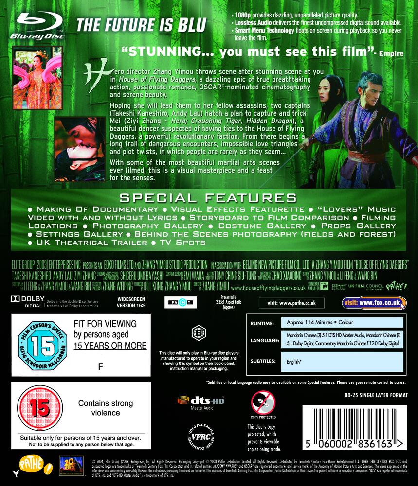 House Of Flying Daggers Blu-Ray