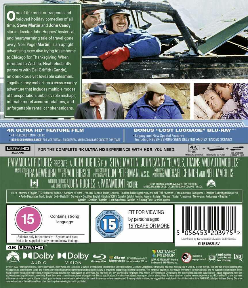Planes Trains & Automobiles 4K Ultra HD