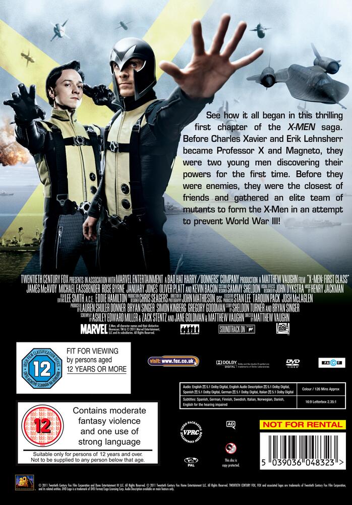 X-Men - First Class DVD | Deff.com