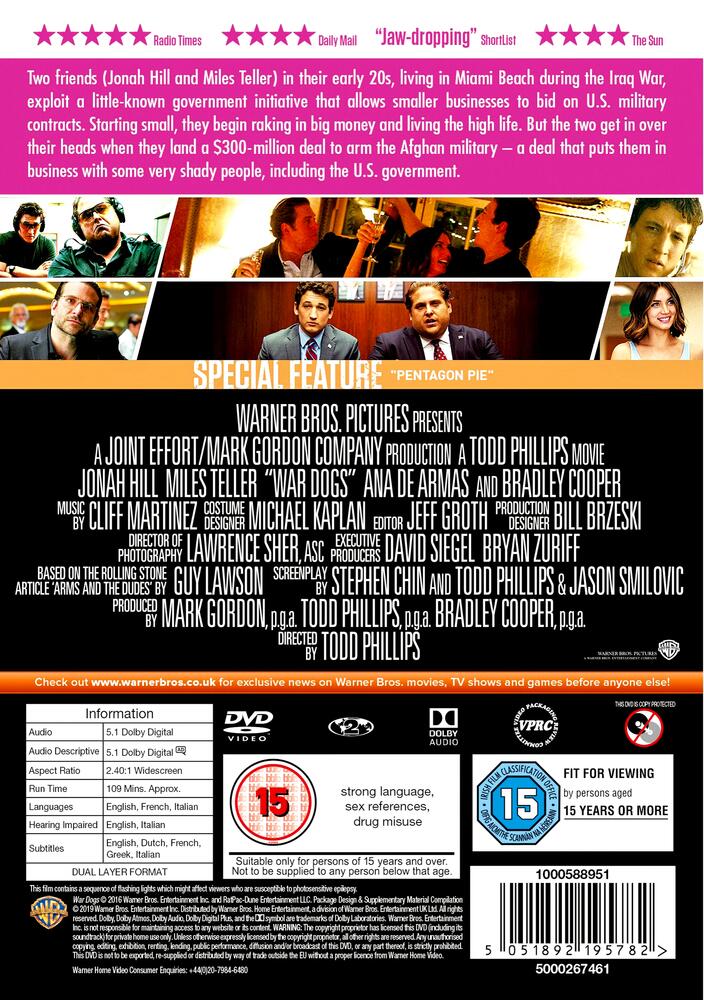 War Dogs DVD
