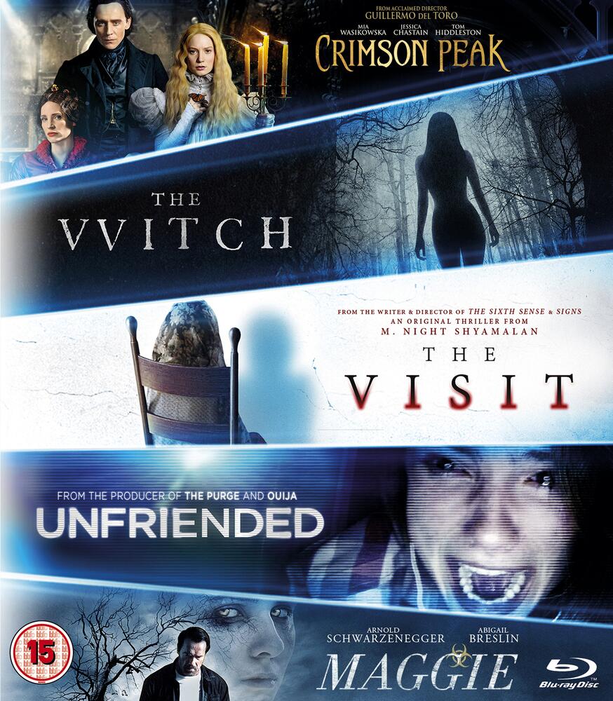 The Witch / Crimson Peak / Maggie / The Visit / Unfriended Blu-Ray
