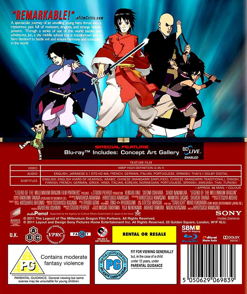 Legend Of The Millennium Dragon Blu-Ray