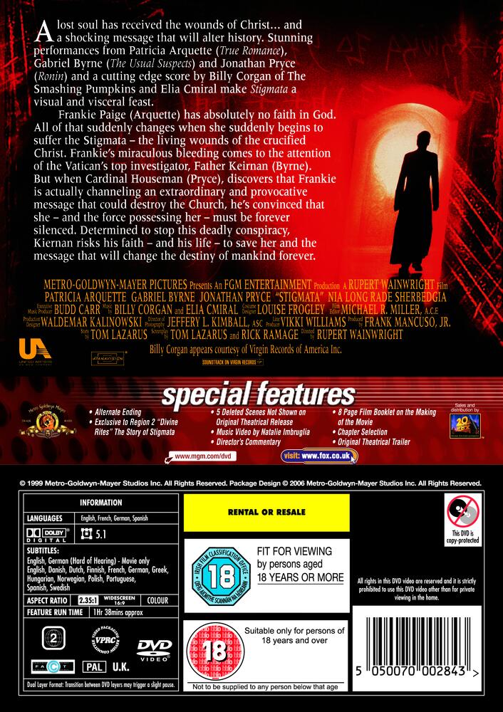 Stigmata DVD