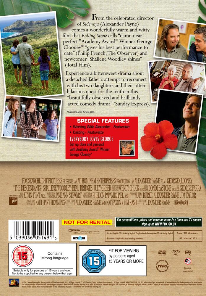 The Descendants DVD