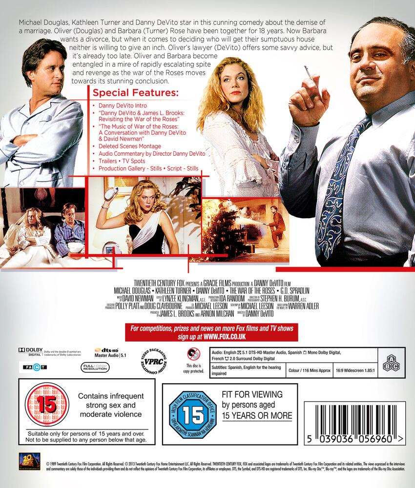 The War Of The Roses Blu-Ray