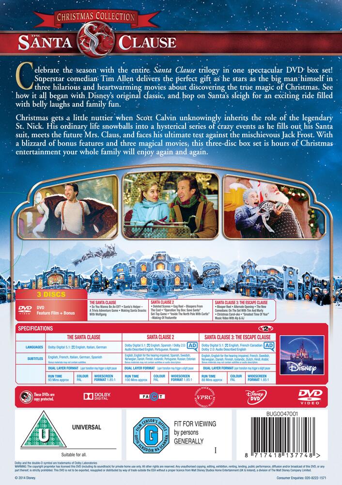 The Santa Clause / The Santa Clause / The Santa Clause 3 - The Escape Clause DVD