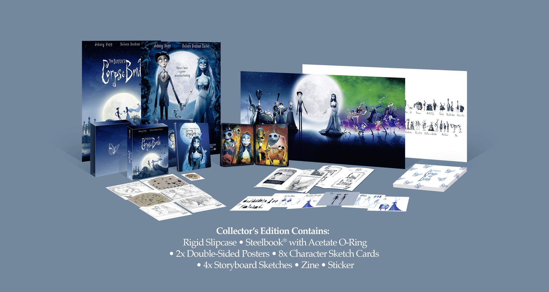 Corpse Bride Limited Collectors Edition Steelbook 4K Ultra HD + Blu-Ray