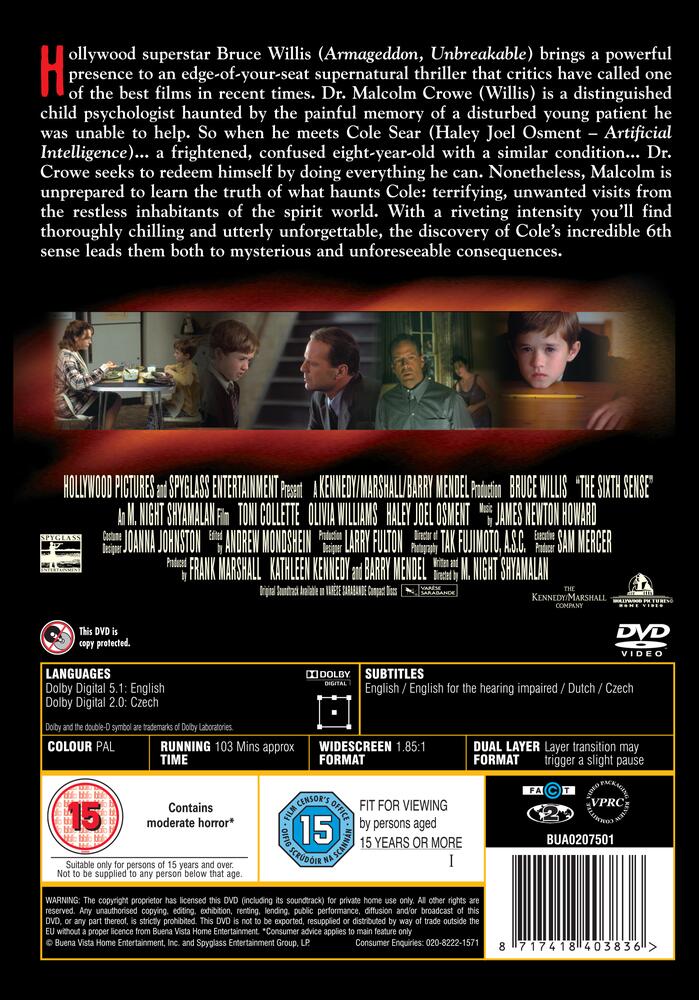 The Sixth Sense DVD