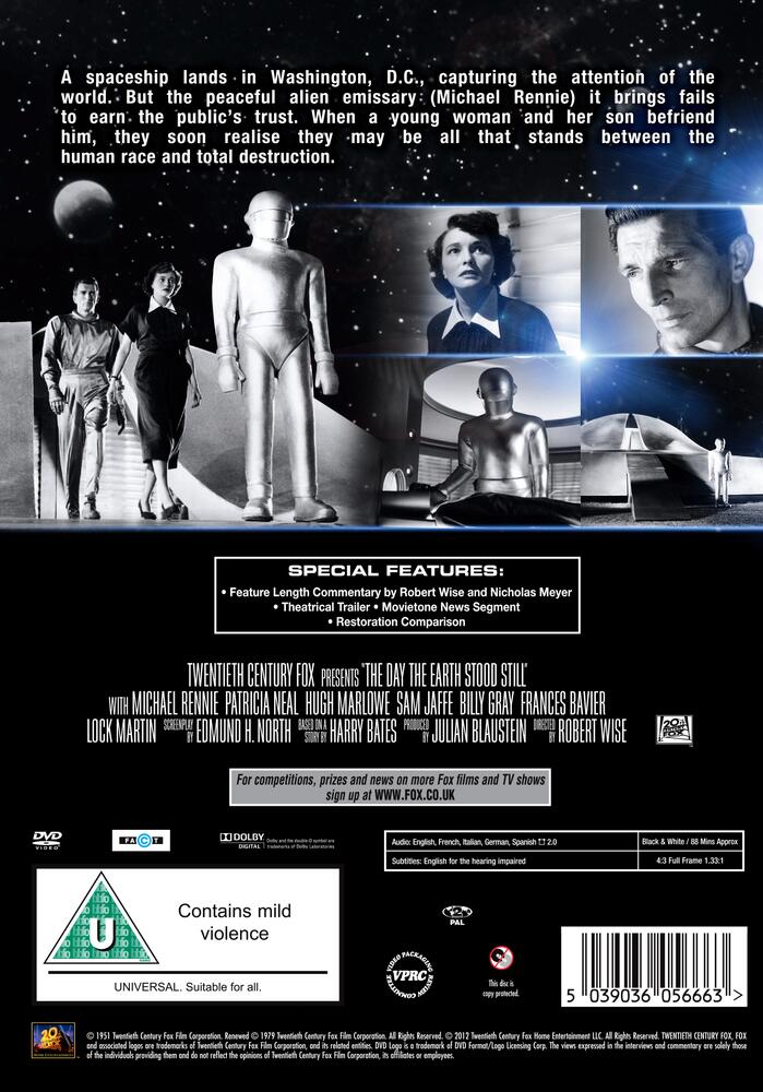 The Day The Earth Stood Still - (1951) DVD