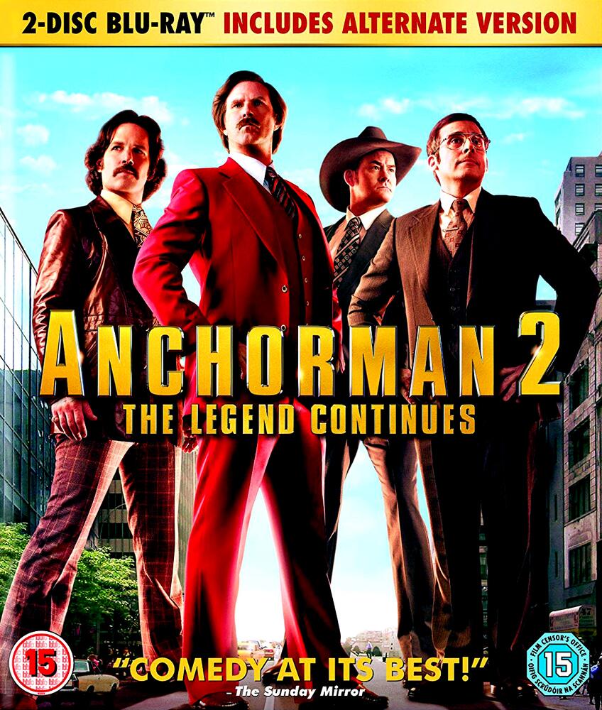 Anchorman 2 - The Legend Continues Blu-Ray