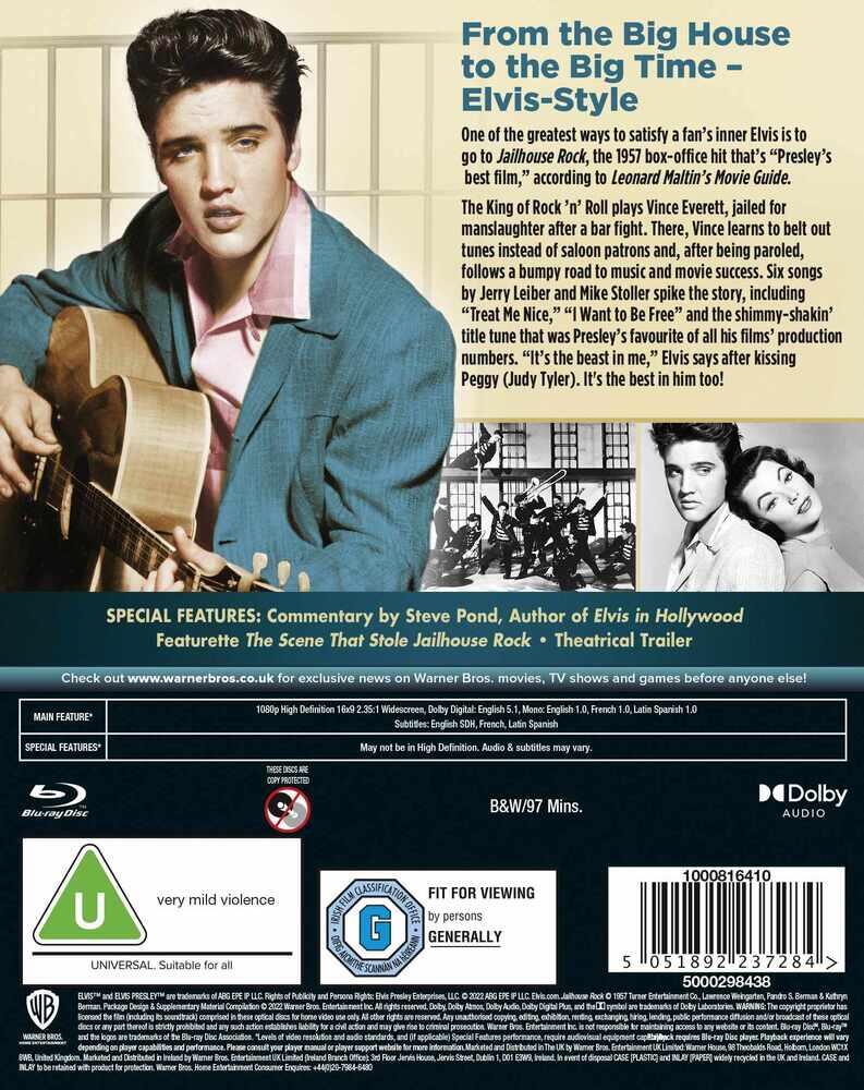 Elvis Presley - Jailhouse Rock Film & Soundtrack DVD