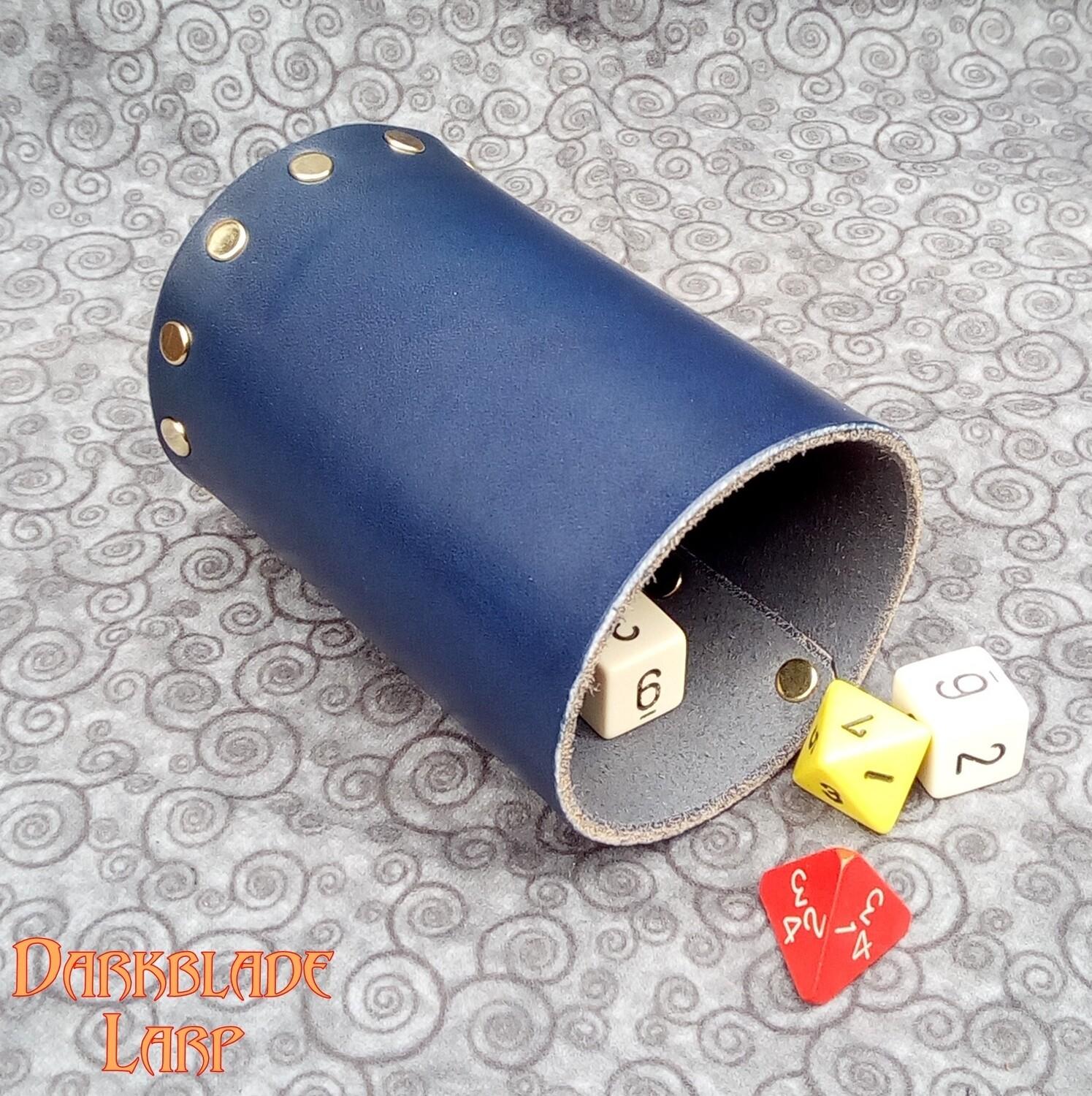 a simple leather dice cup