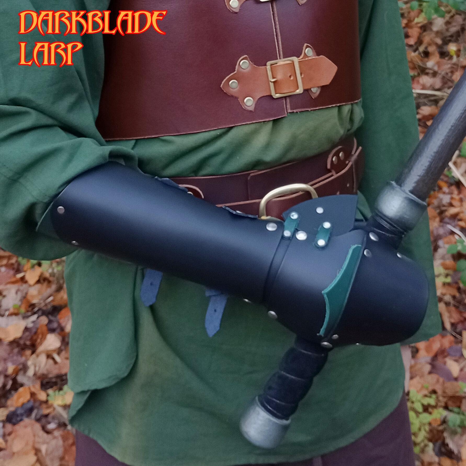 Medieval Leather Arm Armor Ranger's Bracers in Brown or Green