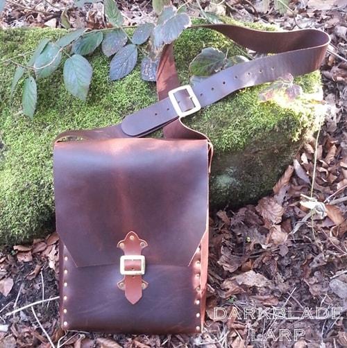 A4 leather satchel