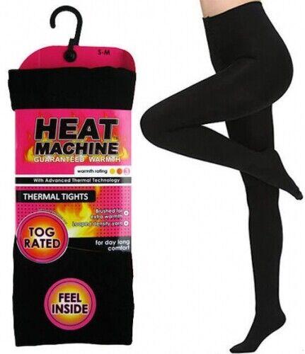 HeatGuard Ladies Black Thermal Leggings 0.5 Tog 140 Denier Black