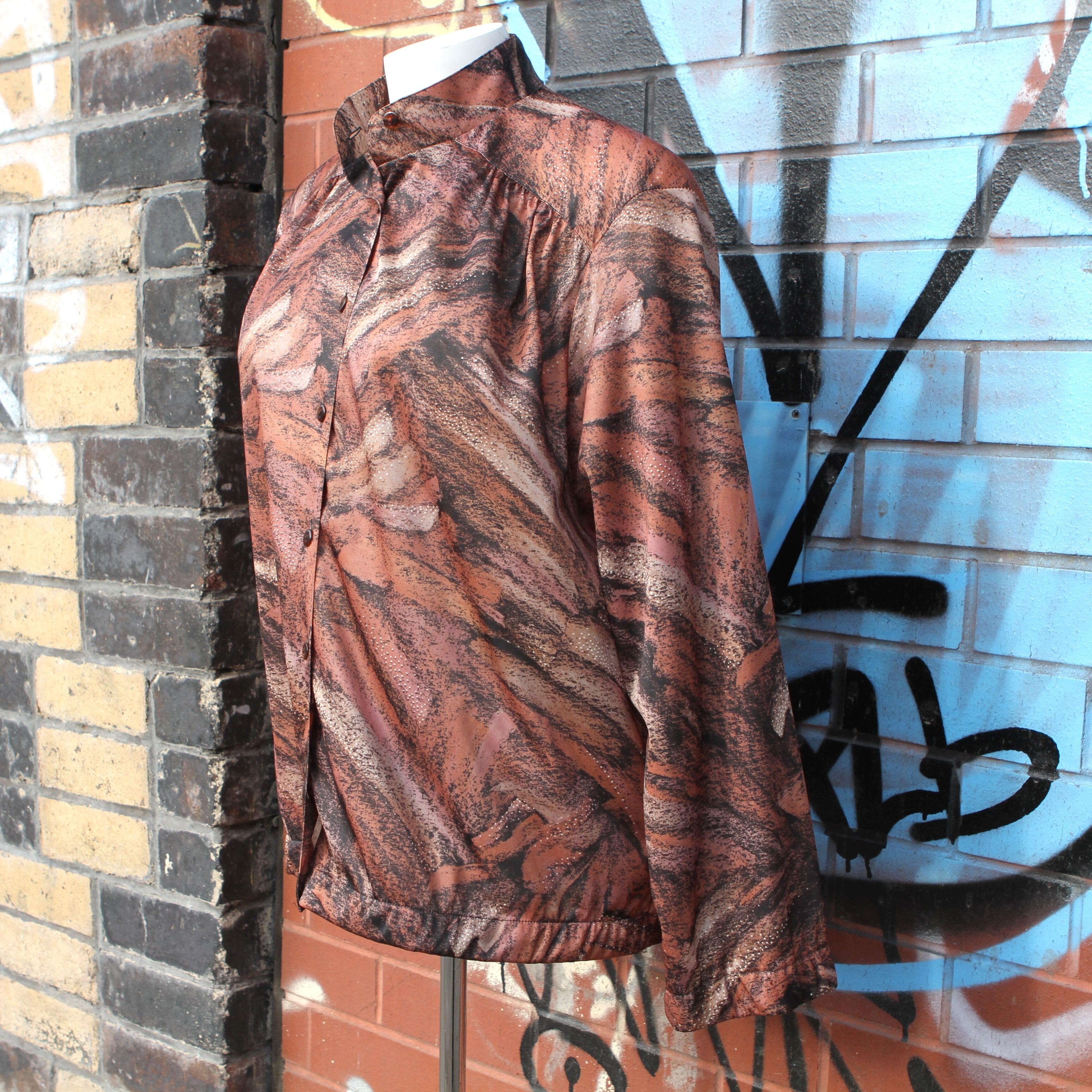 fab vintage blouse with mandarin collar