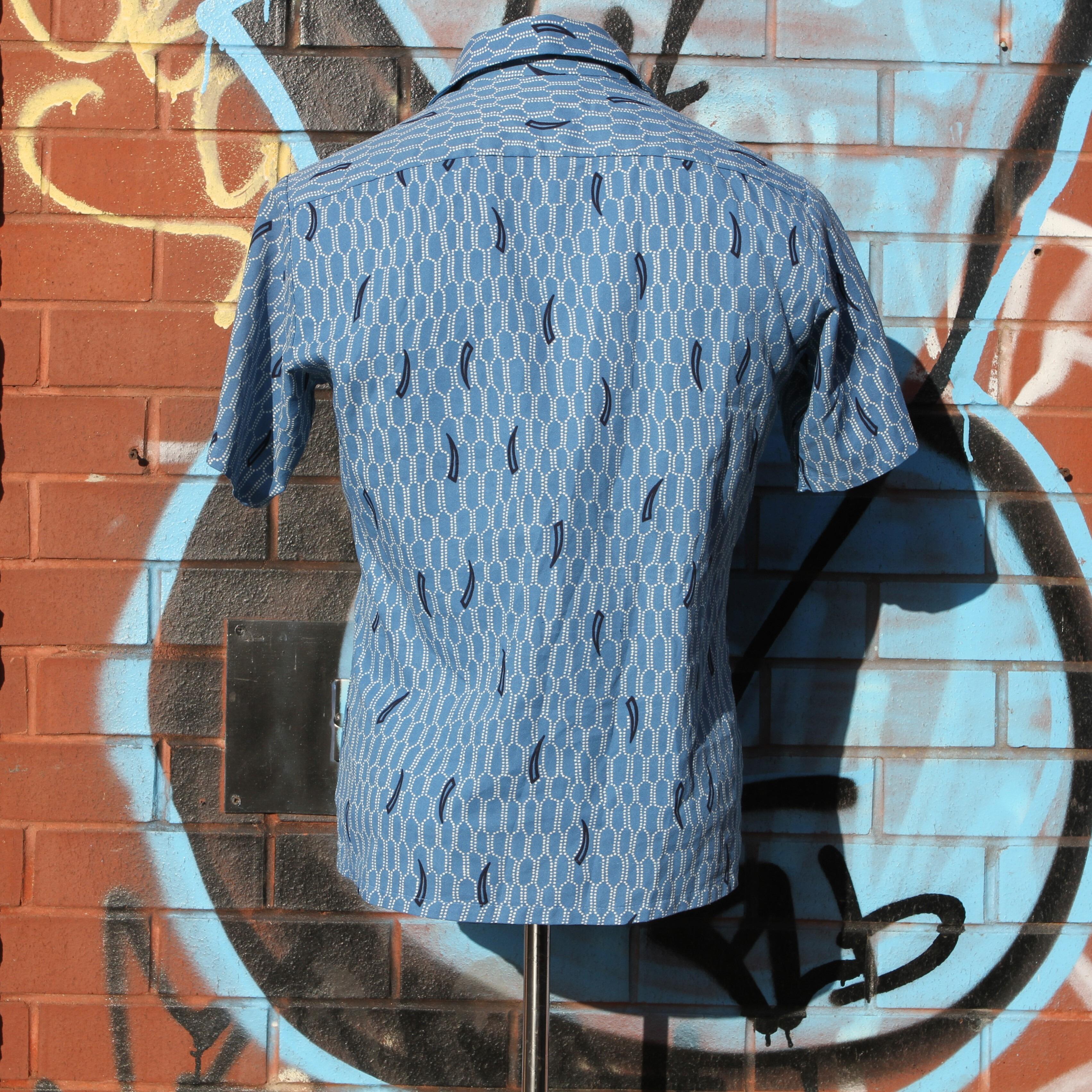 Super cool sears kings road short sleeved vintage shirt rear view