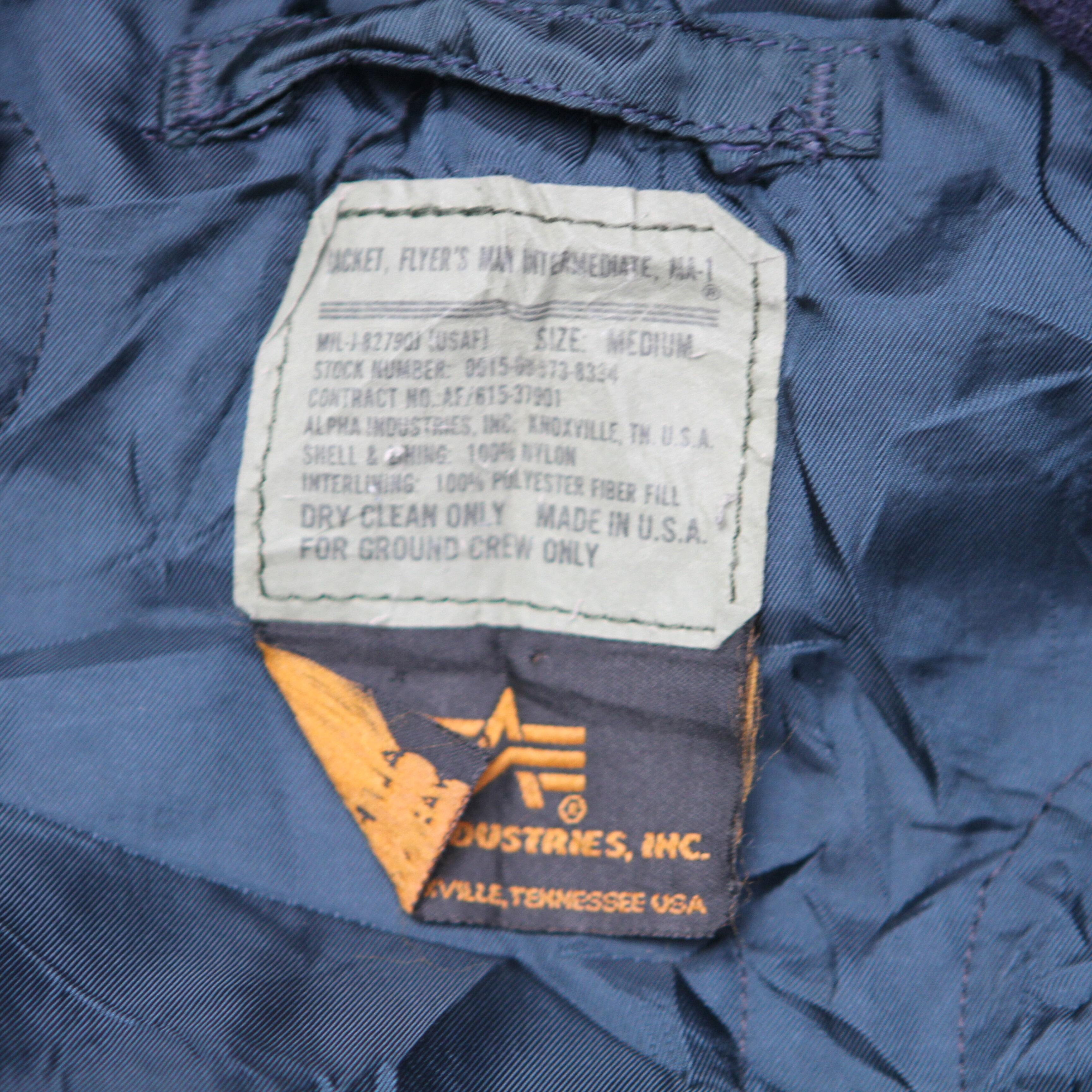 Cool vintage bomber jacket  label