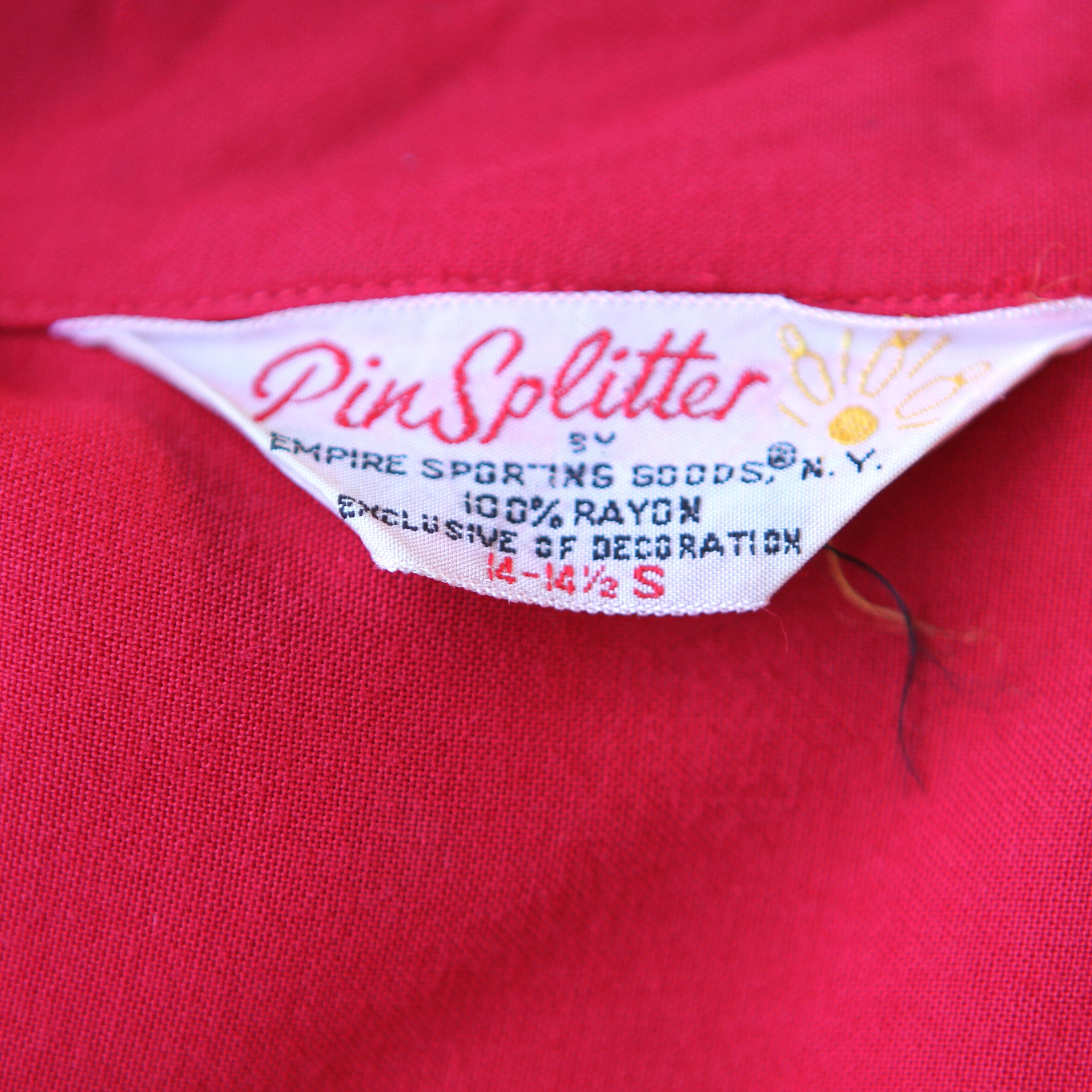 Vintage 1950s men's bowling shirt- cool label