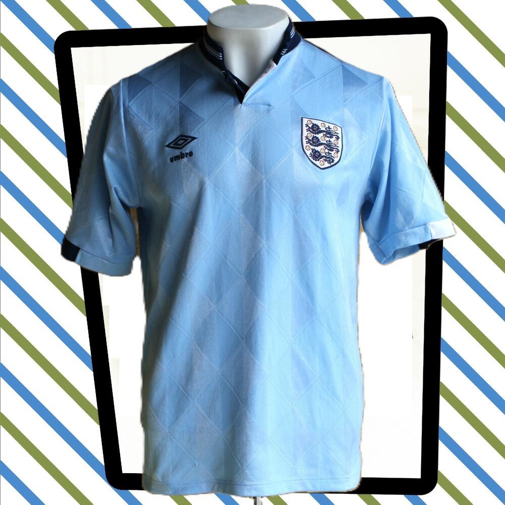 Rare 1987-1990 England third football shirt made by Umbro