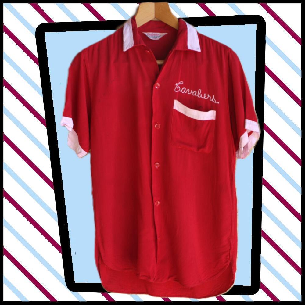 Vintage 1950s men's bowling shirt