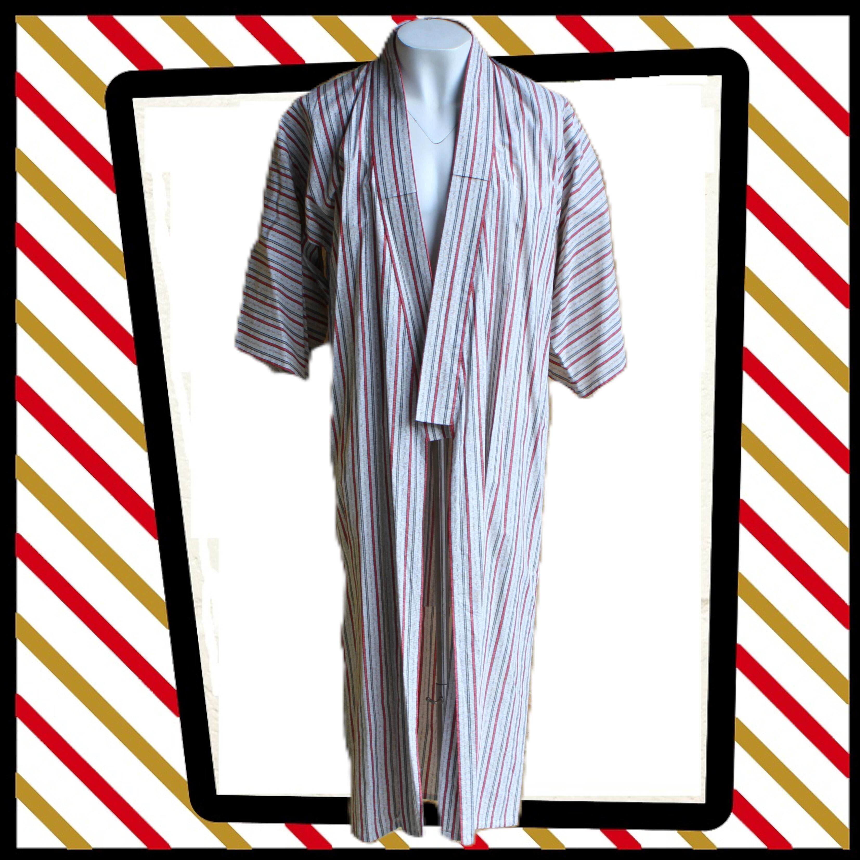 Amazing, vintage, hand stitched, full length kimono