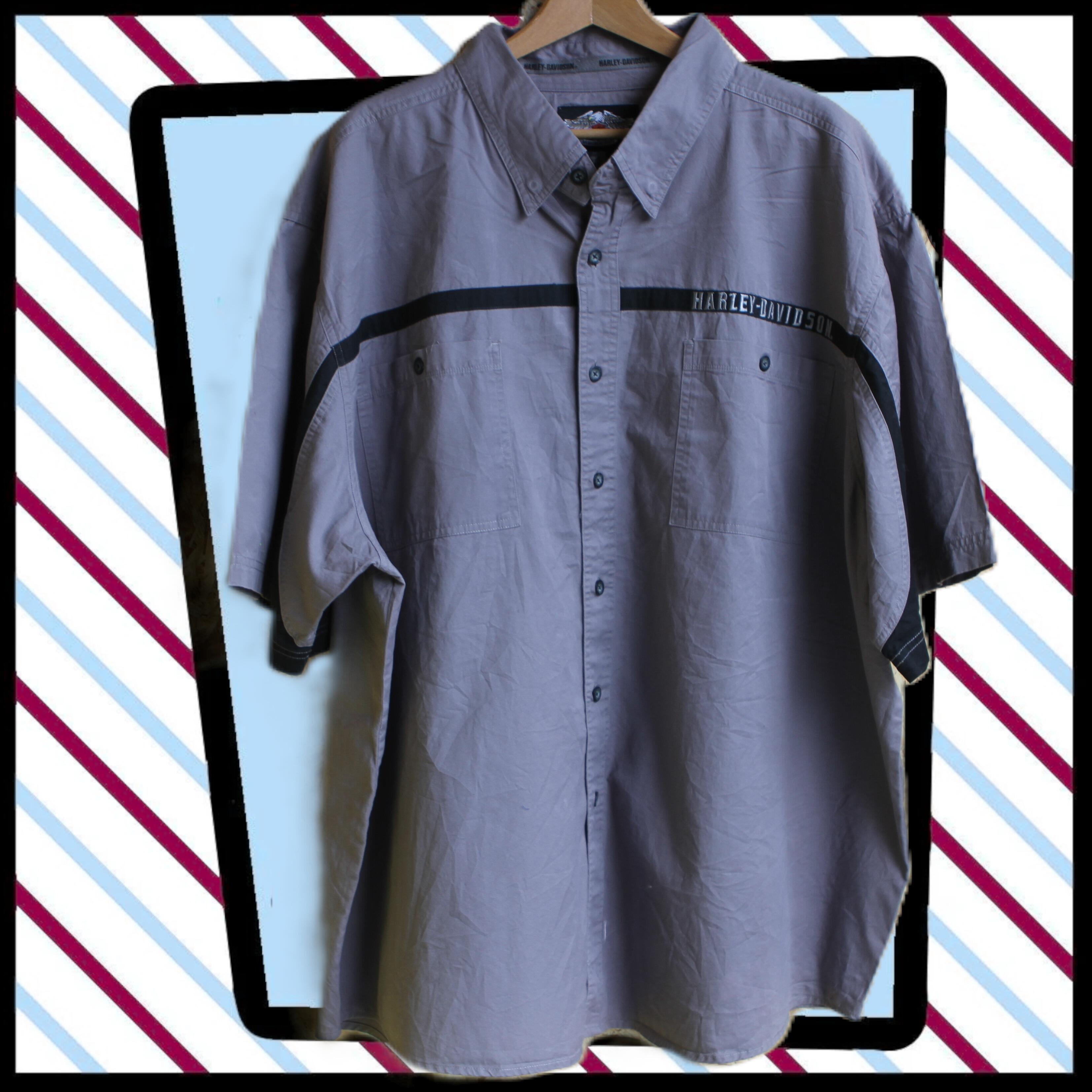 Harley-Davidson shirt in grey with black trim