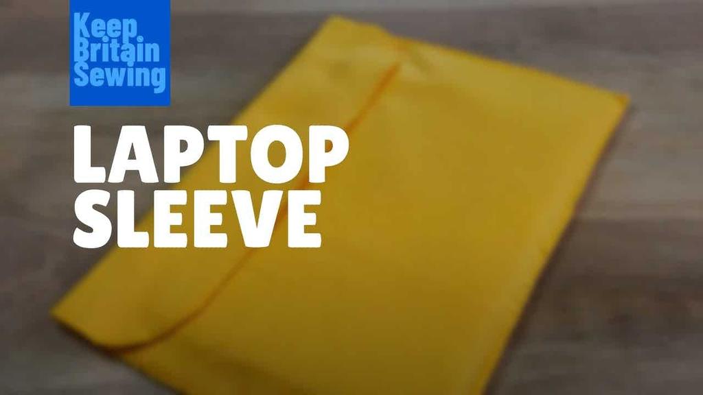 Learn how to make a simple laptop sleeve using felt.