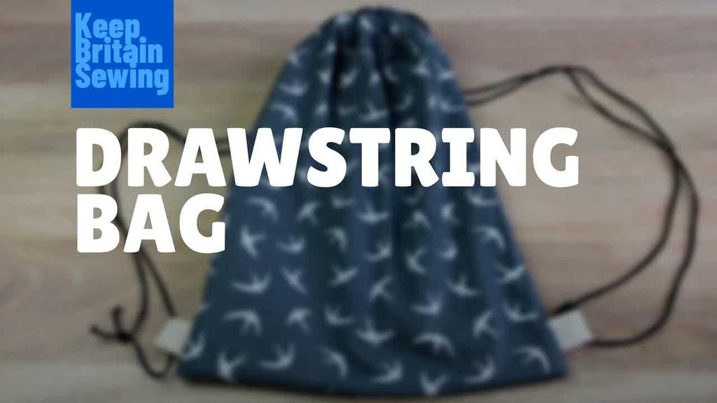 How to make a drawstring bag