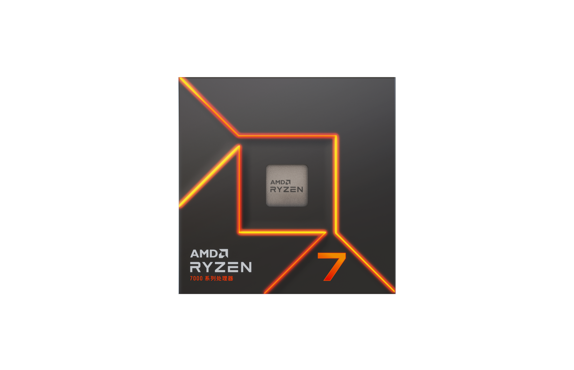 AMD Ryzen 7 7700 CPU W/ Wraith Prism RGB Cooler