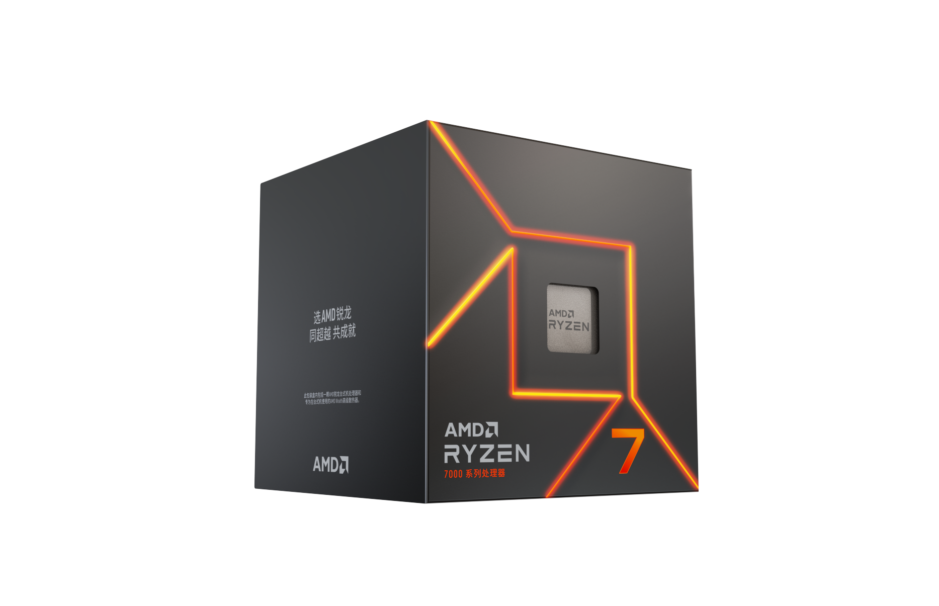 AMD Ryzen 7 7700 CPU w/ Wraith Prism RGB Cooler