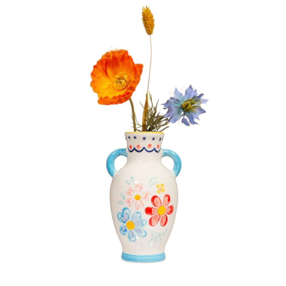 Small vase with floral design