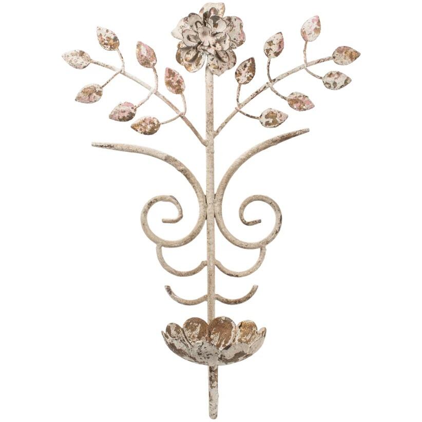 Vintage style wall sconce candle holder - Antique-inspired decor for a warm and inviting ambiance