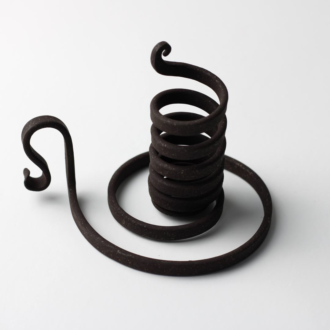 vintage iron candle holder