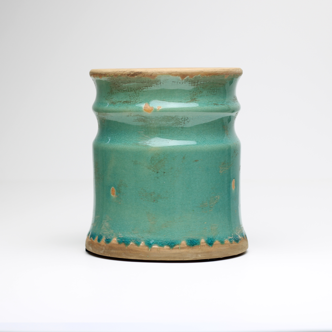 small rustic vase