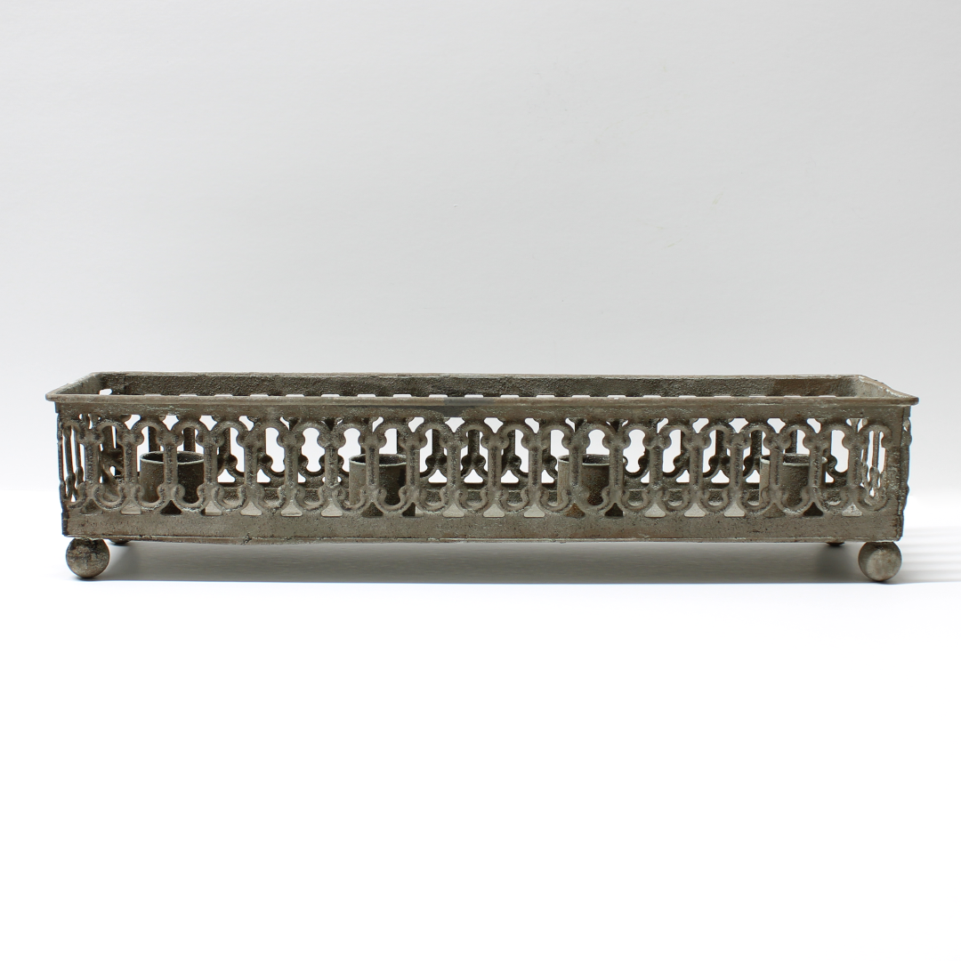 vintage style four candlestick holder