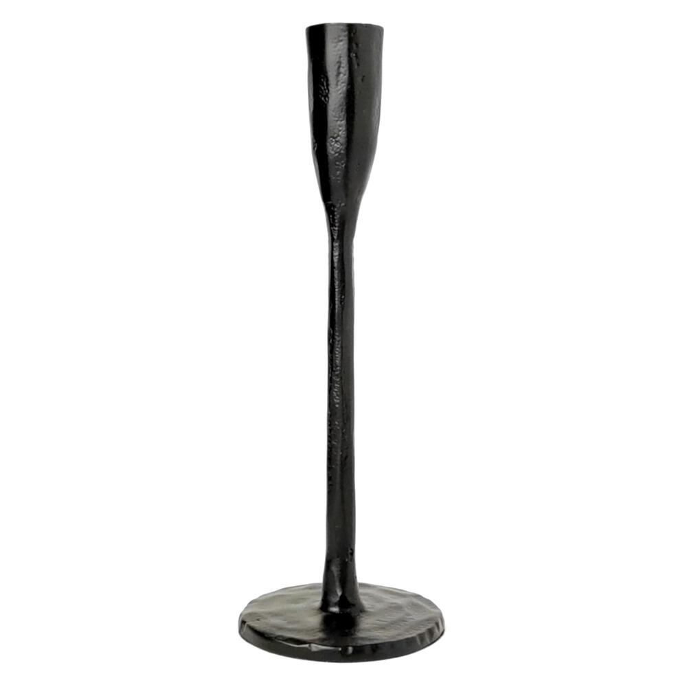 26cm Black metal candlestick holder